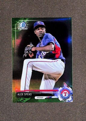 2017 Bowman Chrome Prospects Mini Green Refractor #BCP68 Alex Speas /99