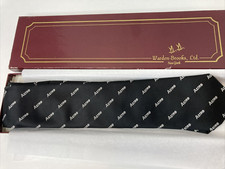 VTG RCA Astro-Electronics Tie by Warden Brooks Ltd. Black Salesman RARE HTF NOS