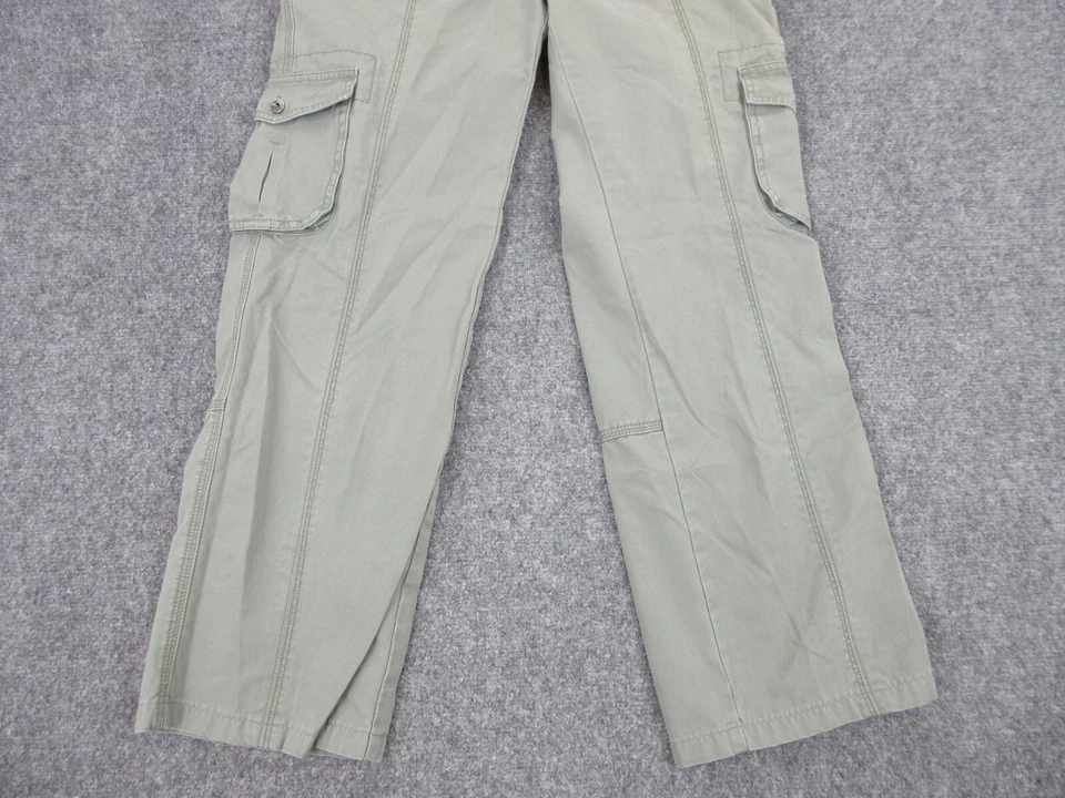 Pantalones deportivos Eastern Mountain para mujer 10 bolsillos de carga verdes al aire libre senderismo 34X28 Foto 3 de 4