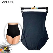 NWT Wacoal Women's M Beyond Naked Cotton Shaping High-Waist Brief 808330 Black
