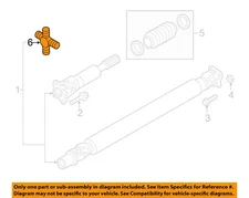 NISSAN OEM 18-24 TITAN Front Suspension Drive Shaft-U-Joint 37125EB70A