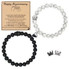 Anniversary Bracelet Gifts, Matching Bracelets for Couples Gifts for Wife H - 01