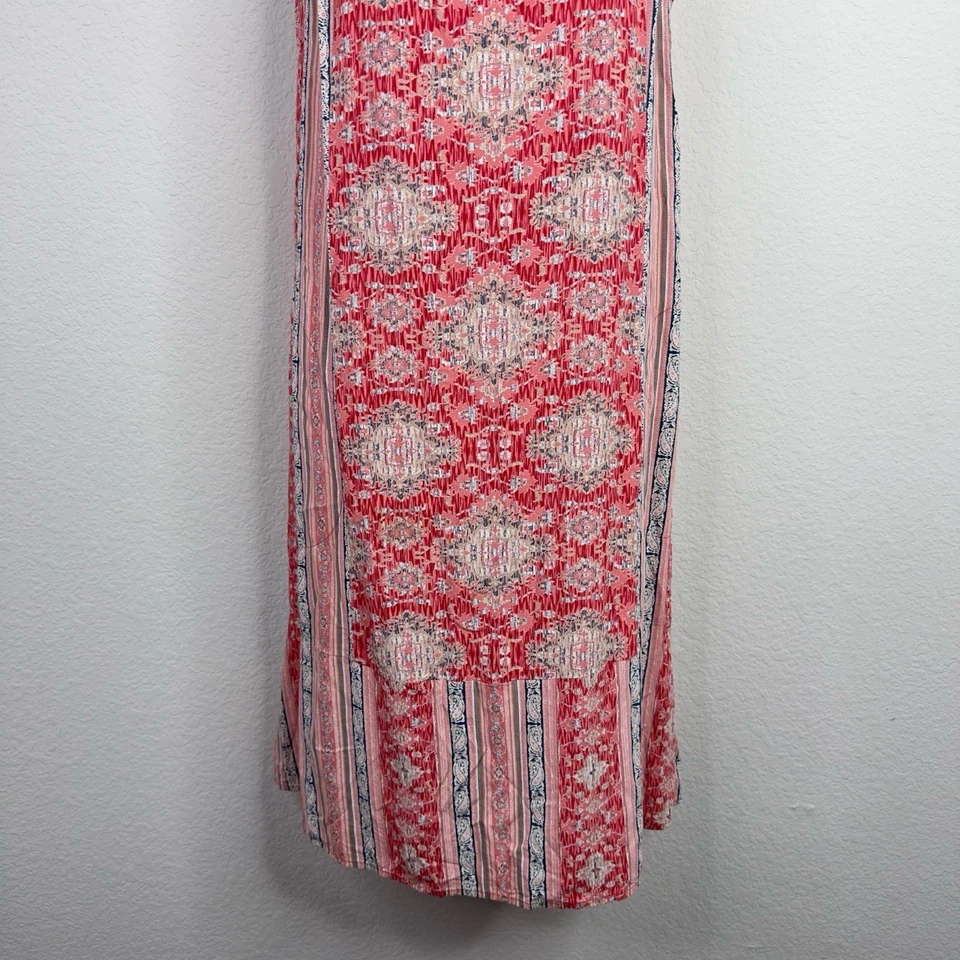 J.Jill Dress Womens M Tall Pink Paisley Boho Cottagecore Coastal Vacation Resort - Image 4 of 4