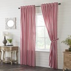 Panels Annie Buffalo Red Check Farmhouse 96x50 Set of 2 Curtains VHC Brands