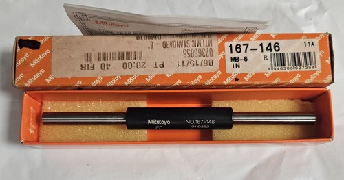 Mitutoyo 167-146 Micrometer Standard Calibration Bar, 6" Length, .31" Dia. - Picture 1 of 2