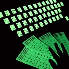 Luminous keyboard sticker, English multilingual fluorescent letter sticker
