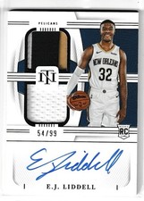 2022-23 Panini National Treasures E.J. LIDDELL Rookie Patch Auto /99! Buckeyes!