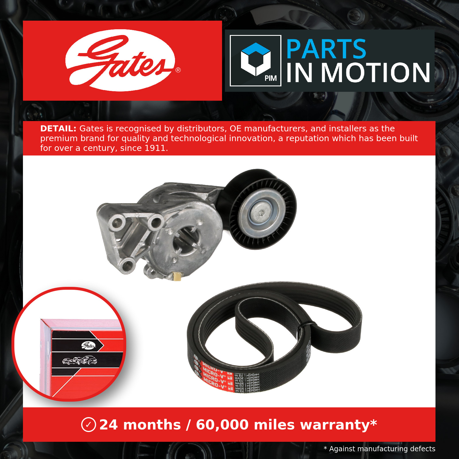 Drive Belt Kit fits SEAT TOLEDO 1M 1.6 1.8 98 to 05 Set Gates Quality Guaranteed - Image 9