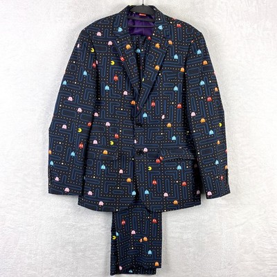 OppoSuits Pac-Man Suit Mens 36 2-Piece Retro Video Games  Arcade Cosplay 80s
