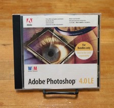 Adobe Photoshop 4.0 LE Windows/Macintosh Disc, Case, Inserts, Serial Number