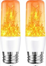 Flame Light Bulbs Warm Flickering Light Effect Of Real Fire E26 LED Bulb 2 Pcs 