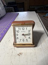 Seth Thomas Brown Travel Alarm Clock Glow in ...