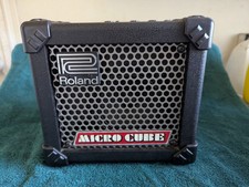 Roland Micro Cube Guitar Amp No Power Cord Tested Working Battery Operated