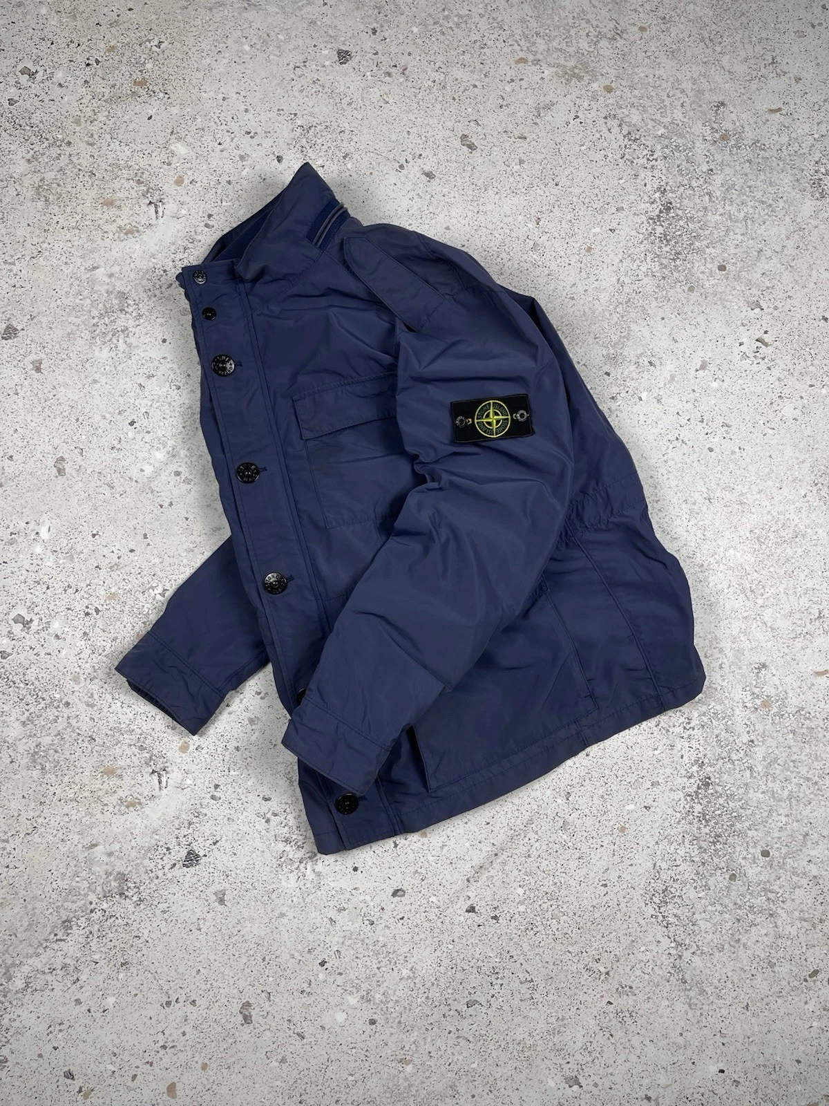 Vintage Stone Island 2012 Micro Reps Field Jacket Navy Blue Faded Color size XL - product detail image 23