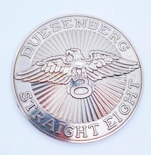 Plakette DUESENBERG STRAIGHT EIGHT Adler  Automobilia Emblem Gitarre Sammler 