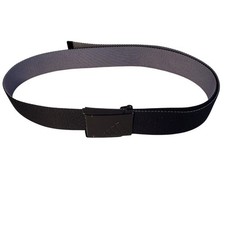 Adidas Black Web Belt Matte Logo Buckle One Size Polyester