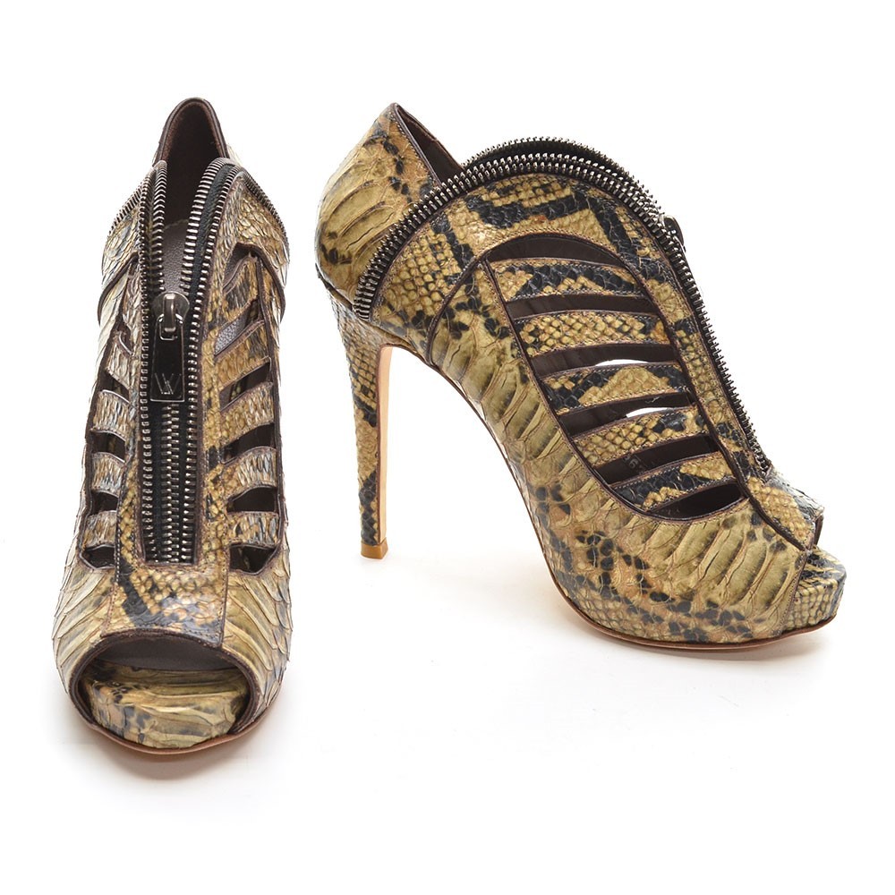 Ladies H | Williams Rueda Python Top Zip Pump 36 … - image 2