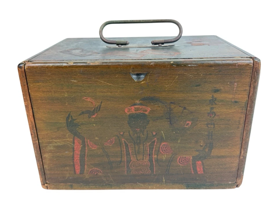 Винтажный маджонг маджонг 177 штук бамбук и бычья кость плитки винтажный - Изображение 3 из 4