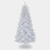 Artplants KüNstlicher Tannenbaum Atlanta, Weiß, 210Cm, Ø 115Cm