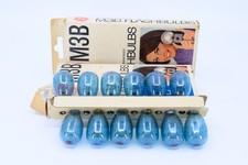  24 GE M3B USA Photoflash Blue Unfired Flash Bulbs - Vintage 'NEW' C347
