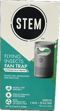 STEM Flying Insect Fan Trap for Indoor Bug Control Starter Kit 1 Device 15 Glue