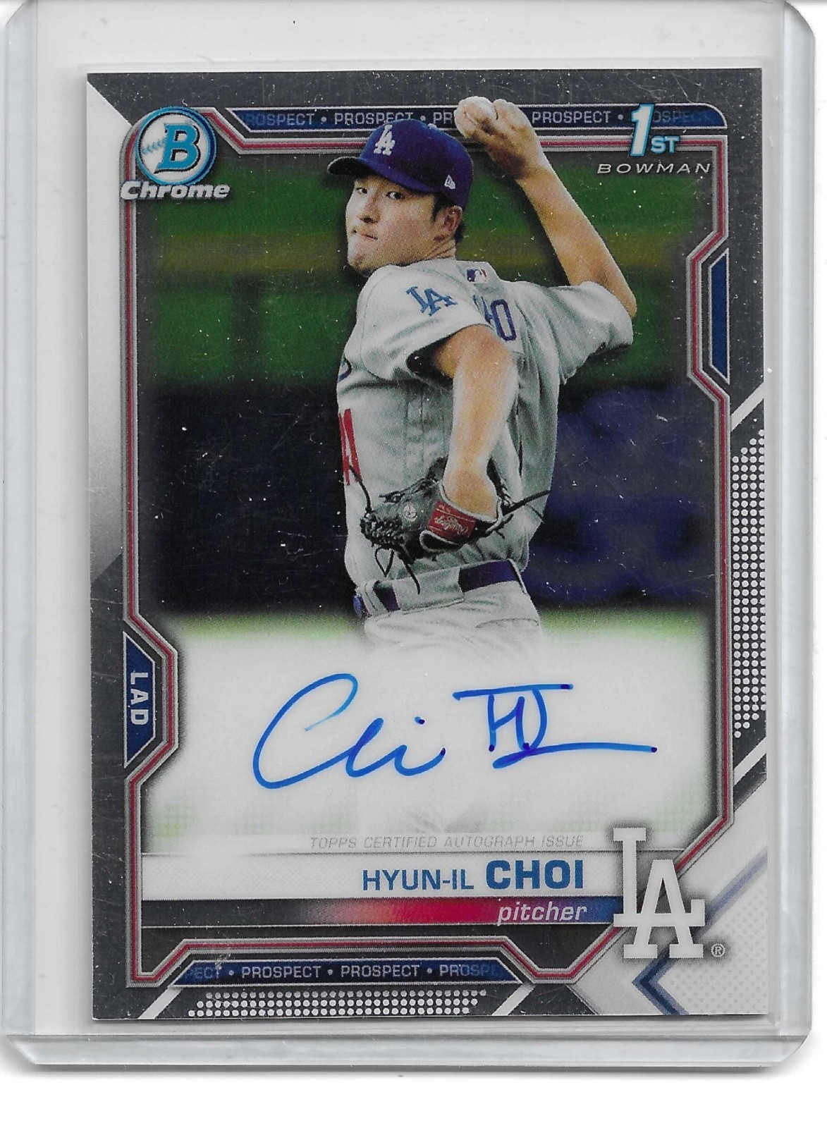 2021 Bowman Chrome 1ST Bowman Hyun-IL Choi Auto RC #CPA-HC
