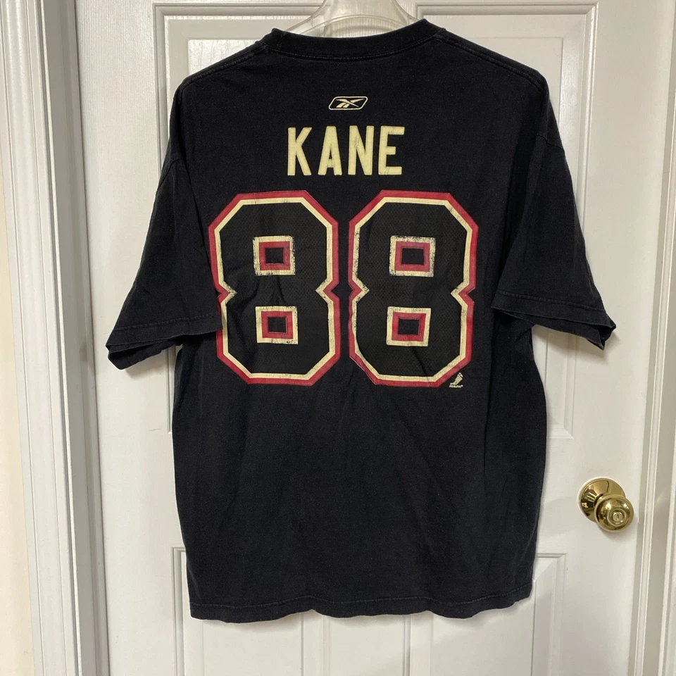 Camiseta vintage REEBOK Chicago Blackhawks #88 PATRICK KANE’s para hombre talla 2XL Foto 2 de 4