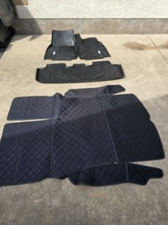 Tesla Model Y 3W Car Mats and Boot Liner Black Carpet 2023