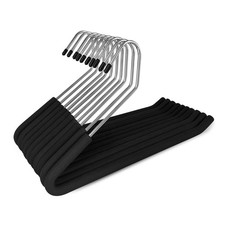 Homa Jia Open Ended Pants Hangers, 10 Pack Non-Slip Foam Padded Pants Hangers...