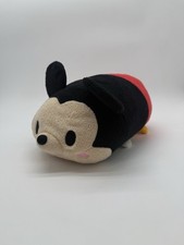 Mickey Mouse Tsum-Tsum Plush Disney 12" Red Black Stuffed Pillow Toy