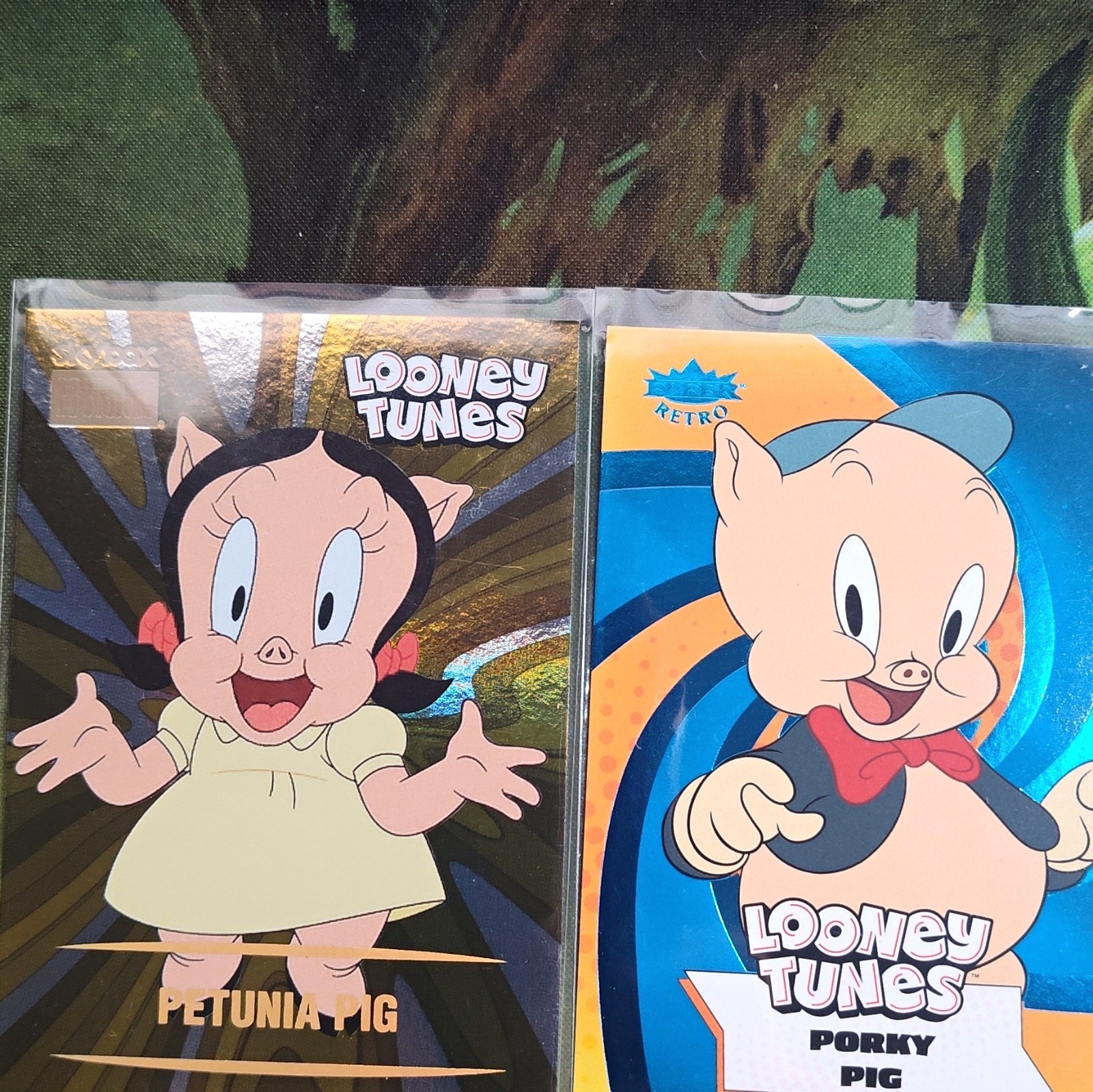 Upper DeckLooney Tunes 2024 Petunia Pig S-23 & Porky Pig 2-Card Lot