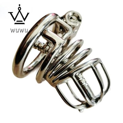 Titanium Male Chastity Device with Tube Customizable Cage for Men CBT Lock Ring
