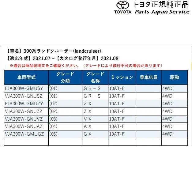 Genuine Toyota Land Cruiser 300 2-Row Cargo Mat 08241-60210 FJA300W Diesel - Photo 2/4