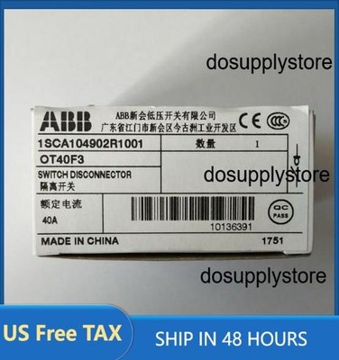 1PCS New Sealed ABB OT40F3 Disconnect Switch 40A 3P 1SCA104902R1001