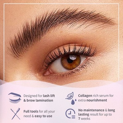 Libeauty Lash Lift Kit - Wimpernset, je 5er Pack Lotion, schwarz 