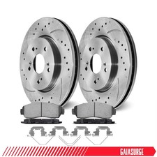 296mm Front Disc Brake Rotors + Ceramic Brake Pads for 2007 - 2016 Honda CR-V