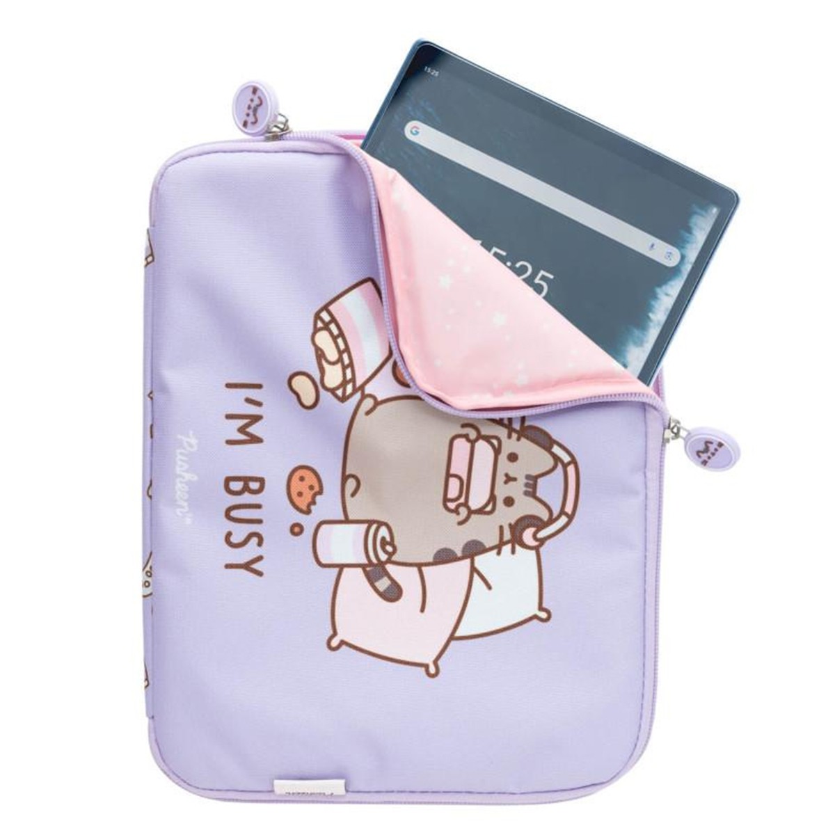 Housse Pusheen tablette 11" lavande Protection souple pour le bureau et les cours