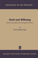 Geld Und WäHrung Eduard Lukas