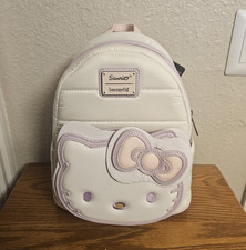 NWT Loungefly Hello Kitty Quilted Texture Puffer Mini Backpack - Sanrio Exclusiv