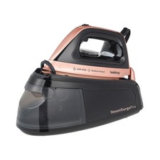 Beldray Steam Iron Ceramic Soleplate Vertical Steam Surge Pro 2400W Rose Gold