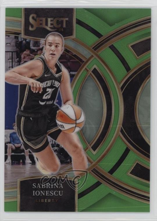 2024 Select WNBA Premier Level Neon Green Prizm 25/75 Sabrina Ionescu #174 1jb0