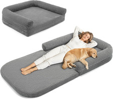 Human Dog Bed for Adults, 77  X 43  X 9  Giant Anti-Anxiety Lazy Floor Bed with Me