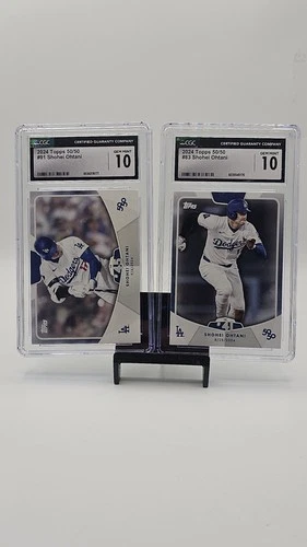2024 Topps Shohei Ohtani 50/50 Lot Of 2 Cards #91 And #83 CGC Gem 10