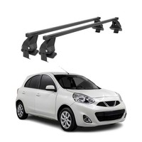 Menabo DachträGer GrundtäGer FüR Nissan Micra 2017-2023 50Kg Stahl Schwarz 2 Tlg