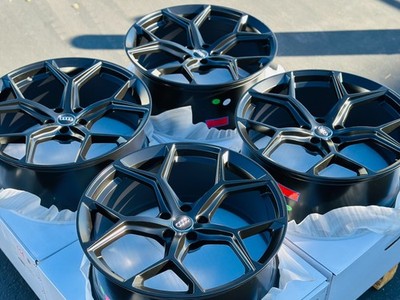 4 NEW 22'' Wheels 5x112 22x10'' +18MM Rims Matte Black Fits: Audi RSQ8 Q8 SQ8