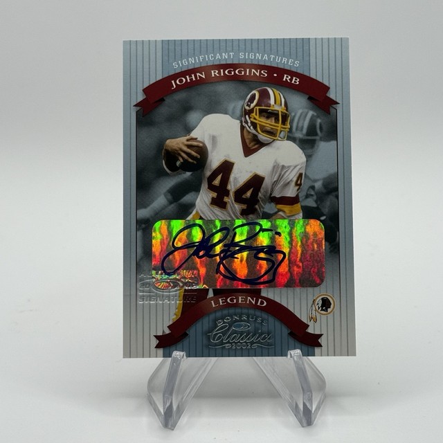 John Riggins 2002 Donruss Classics Significant Signatures Auto /125 Washington