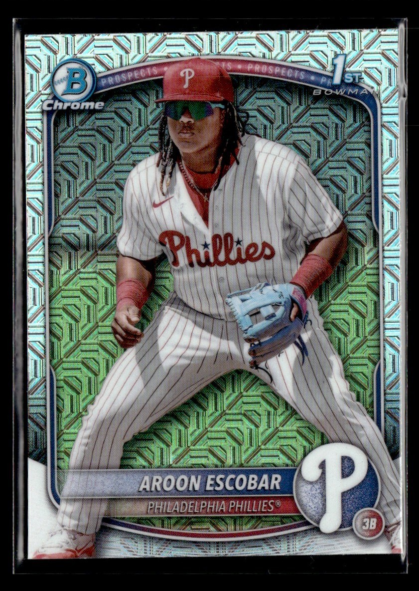 2025 Bowman Chrome Prospects Aroon Escobar Philadelphia Phillies #BCP-65