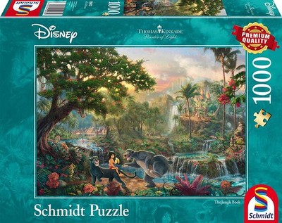 NEW Schmidt 59473 Thomas Kinkade Disney The Jungle Book 1000 Pc Jigsaw Puzzle