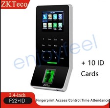 ZKTeco F22 Time Clock Biometric Clock Fingerprint Employees Attendance Machine