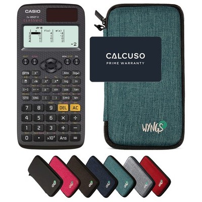 Casio fx-85GT X Taschenrechner + Schutztasche Türkis